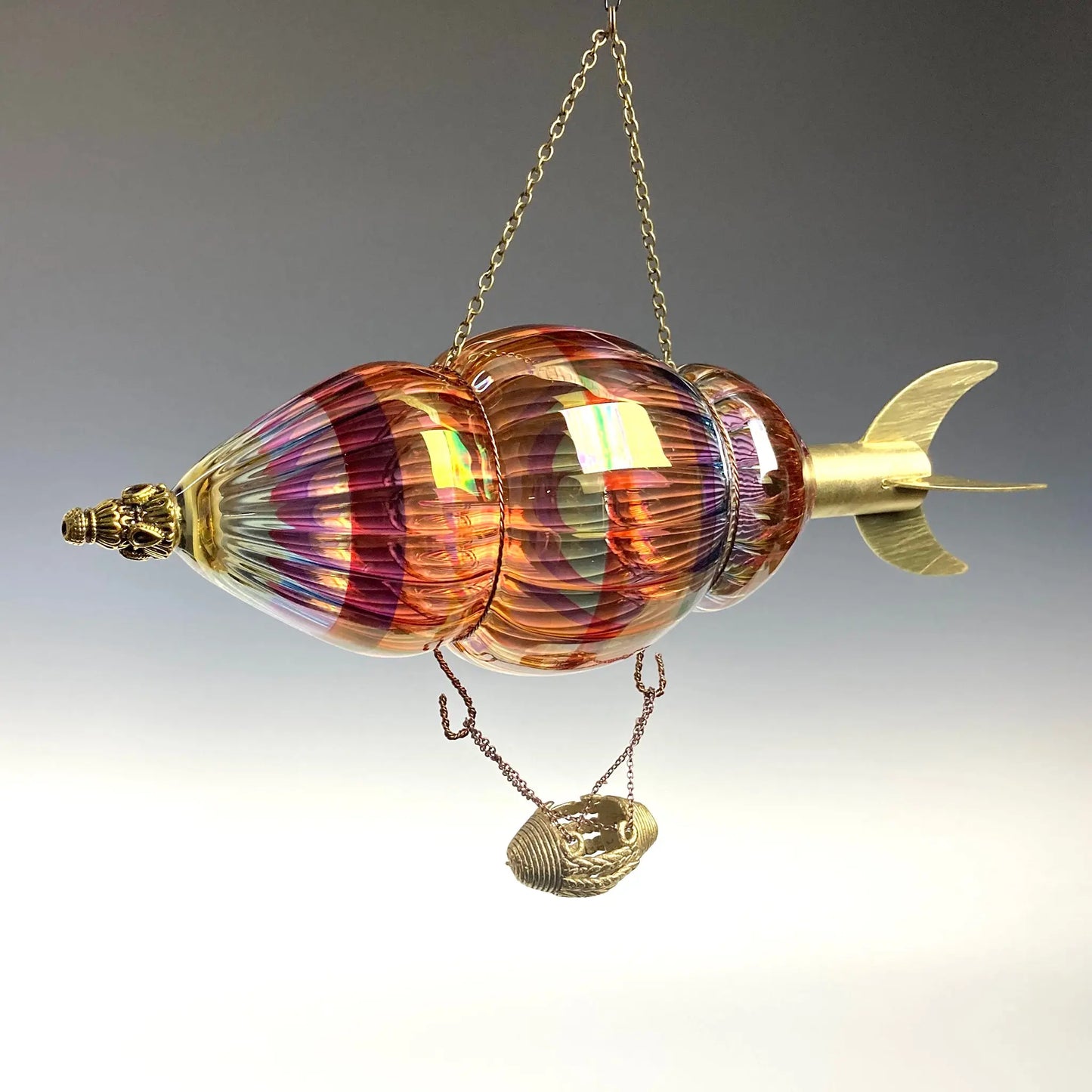 Bandu Dunham Handmade Glass Standard Airship