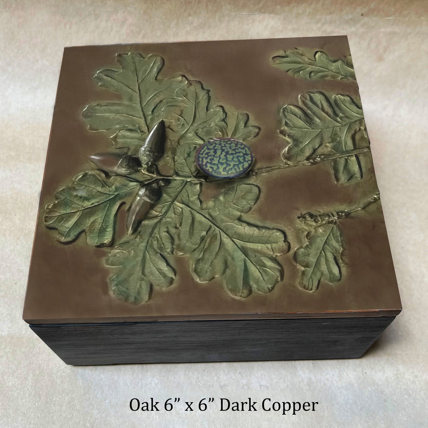 Oak Box with Acorns