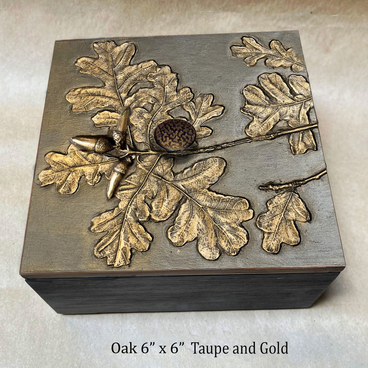 Oak Box with Acorns