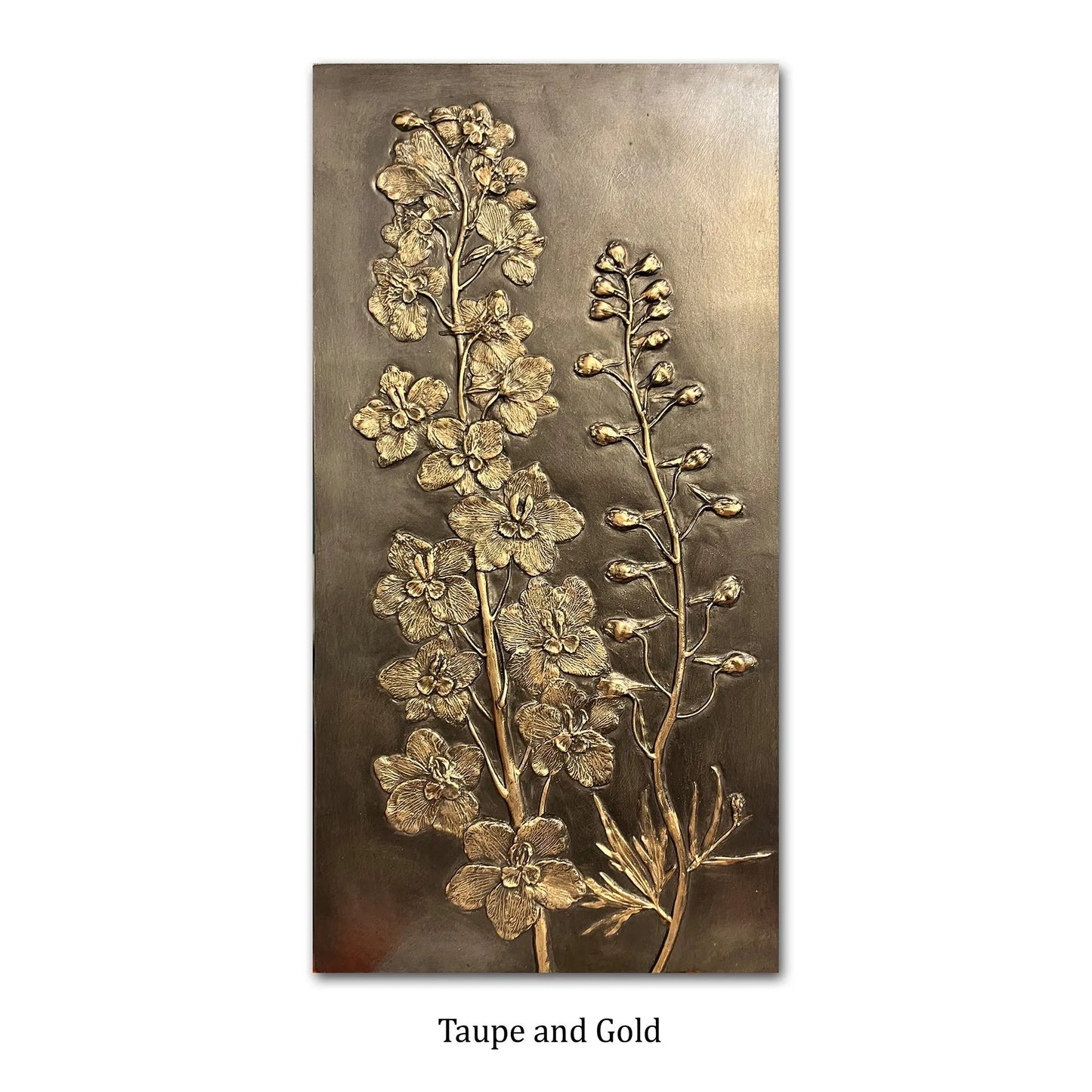 Hydrangea Wall Art Panel shown in Summer Gold Color Blindspot Mirrors