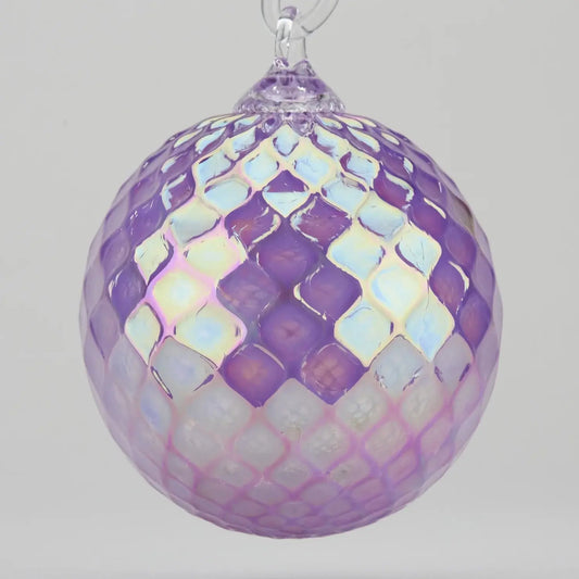 Glass Eye Gum Drop Diamond Ornament