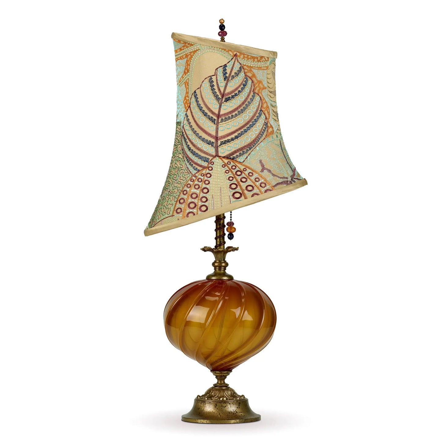 Kinzig Design Isla Table Lamp with Copper Blown Glass Base