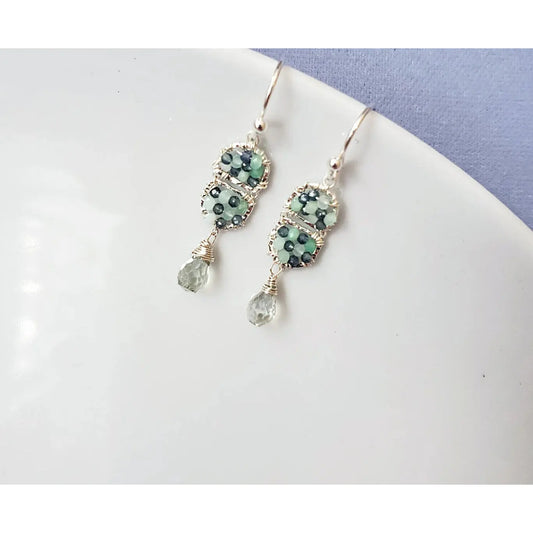 Sterling Silver Double Scallop Earrings