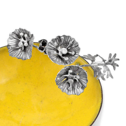 Silver Garden Designs California Golden Poppy Little Luxuries Bowl Detail