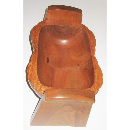 Turned End Grain Cherry Bud Wood Vessel