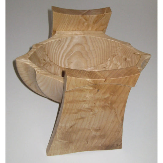 Tom Perez Turned Laminated Ash Shell Vessel 11