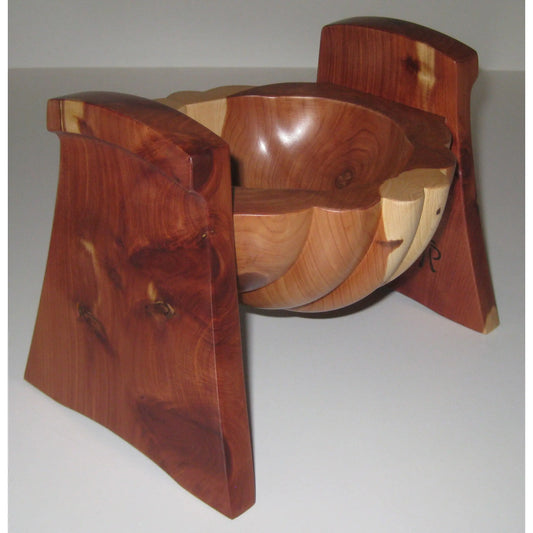 Tom Perez Turned Red Cedar Wood Bud Vessel