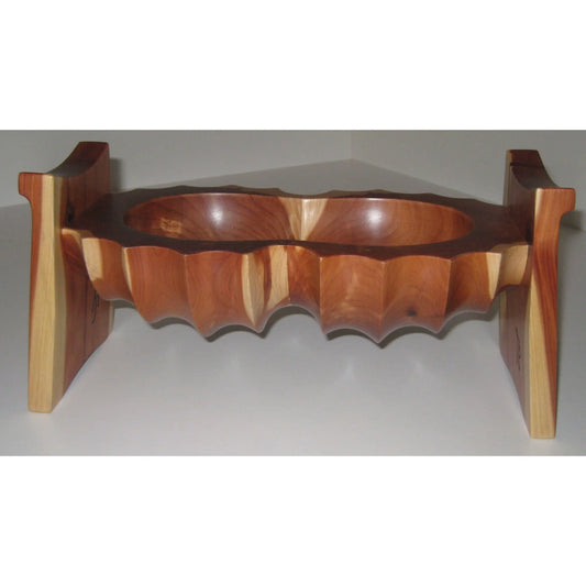 Tom Perez Red Cedar Seed Pod Turned Vessel 14