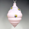Beehive Glass Ornament  in Pink by Sage Churchill Foster, Sage Studios