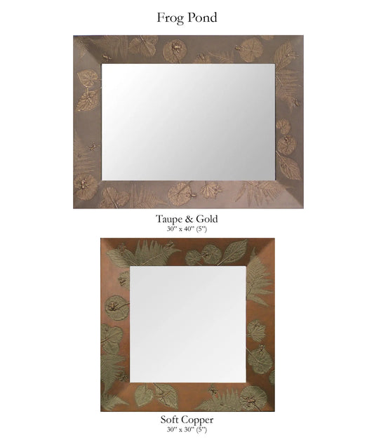 Deborah Childress Blindspot Mirrors Frog Pond, Artistic Artisan Designer Mirrors