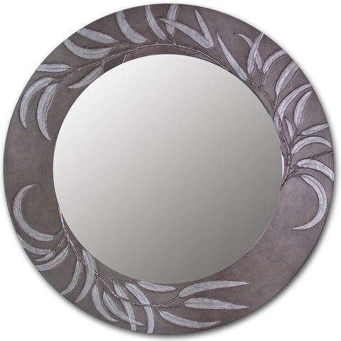 Blindspot Mirror by Deborah Childress Eucalyptus Round Mirror Artistic Artisan Designer Mirrors