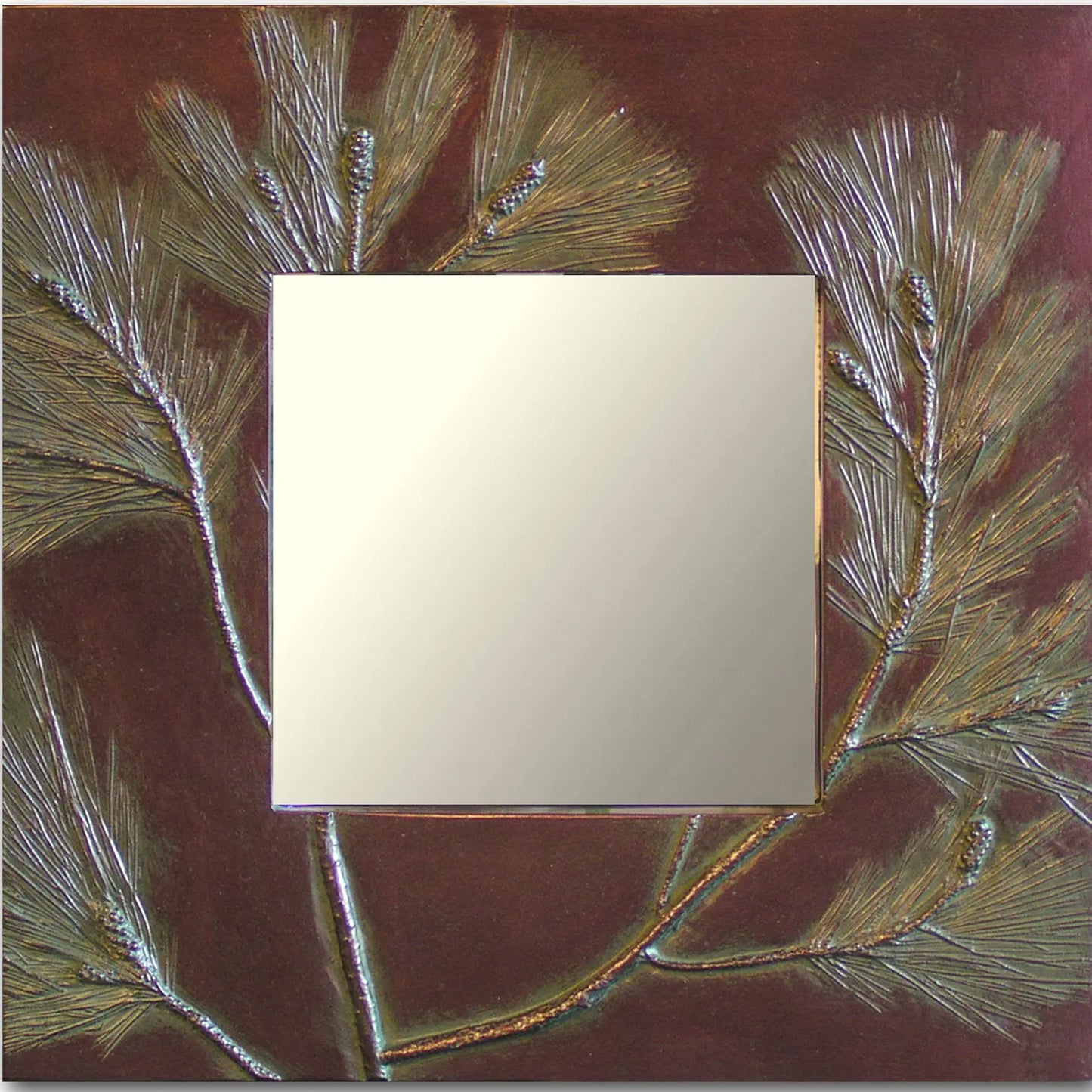 Pine Bough Rectangular Mirror, Blindspot Mirrors by Deborah Childress