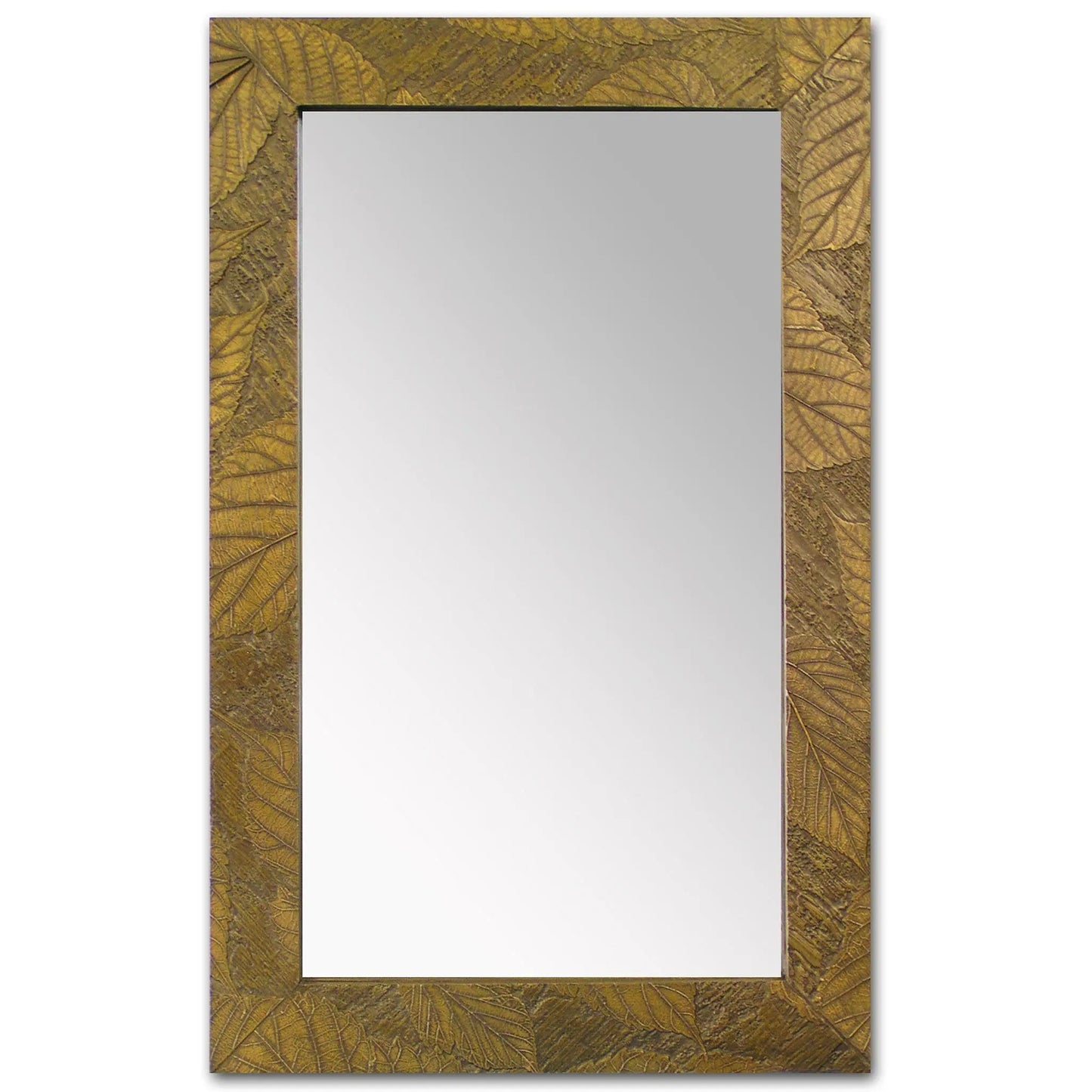 Summer Gold Mulberry Leaf Sample Mirror