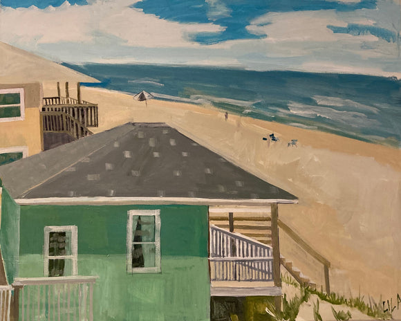 COVID Topsail Beach C-LB330 Painting by Lila Bacon 1 05-2020 24x30