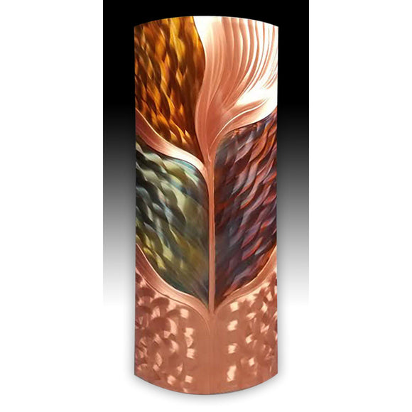 Copper Elements by Dan and Frances Hedblom Tree of Life C 12x26 Wall Art Artistic Artisan Crafted Flame Painted Copper Wall Sculptures