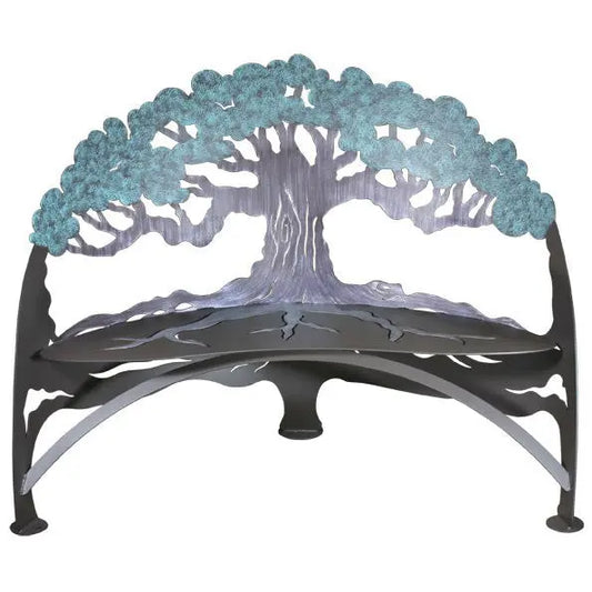 Cricket Forge Tree Bench Verdi Artistic Functional Outdoor-Indoor Metal Furniture.jpg