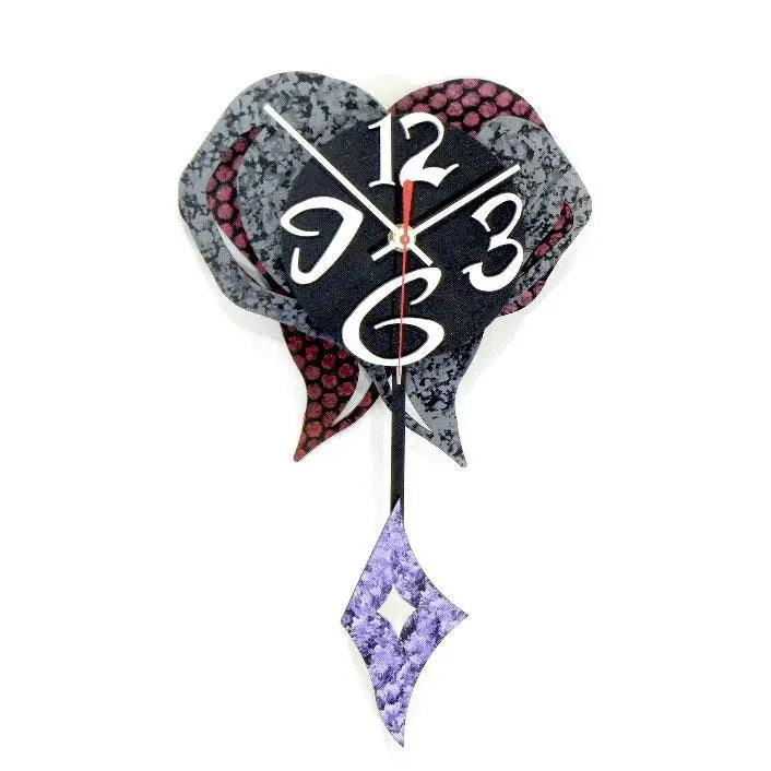 David Scherer Small Heart 9 Wall Clock Artistic Artisan Crafted Designer Clocks