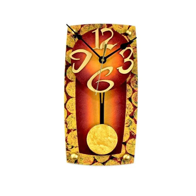 David Scherer TV 2 Wall Clock Artistic Artisan Crafted Designer Clocks