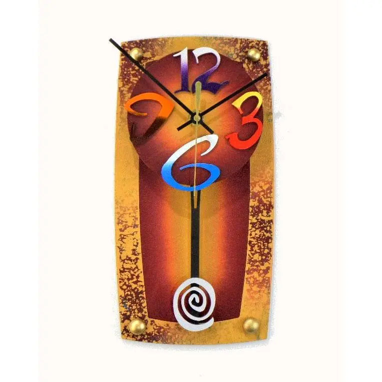 David Scherer TV 3 Wall Clock Artistic Artisan Crafted Designer Clocks