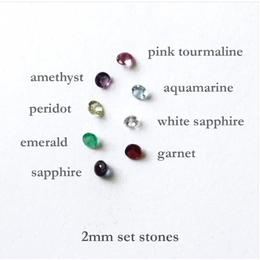 Emily Rosenfeld 2MM set stone choices
