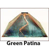 Franz GT Kessler Designs Green Patina Copper ShadeSample