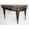 Grant Noren Dark Flame French Curve Console, Artistic Artisan Designer Tables