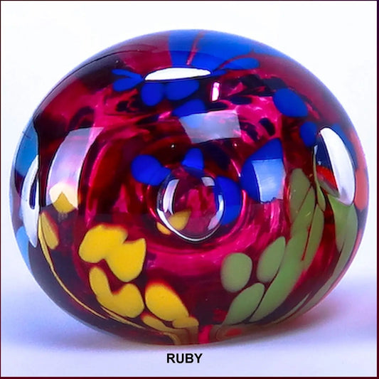 Ruby Iota Paperweight