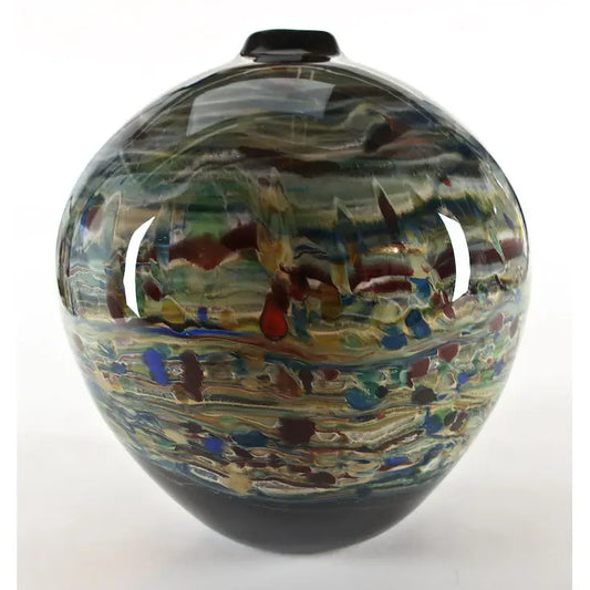 Grateful Gathers Glass by Danny Polk Lithosphere Jug Vase Hand Blown American Art Glass