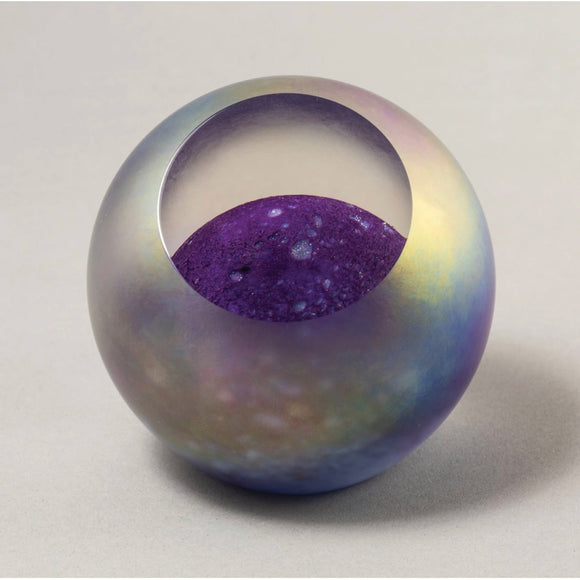 Handblown Glass Planetary Neptune Paperweight By Glass Eye Studio Artistic Artisan Crafted Paperweights