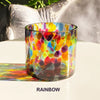 Handblown Glass  Drinker Glasses by Glass Eye Studio Rainbow, set of two