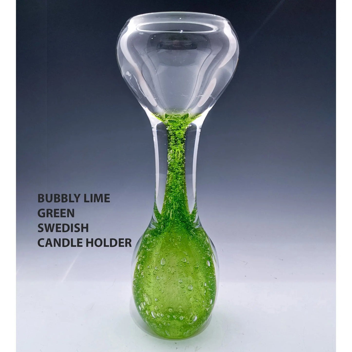 J. Bubbly Candle Holder in Lime