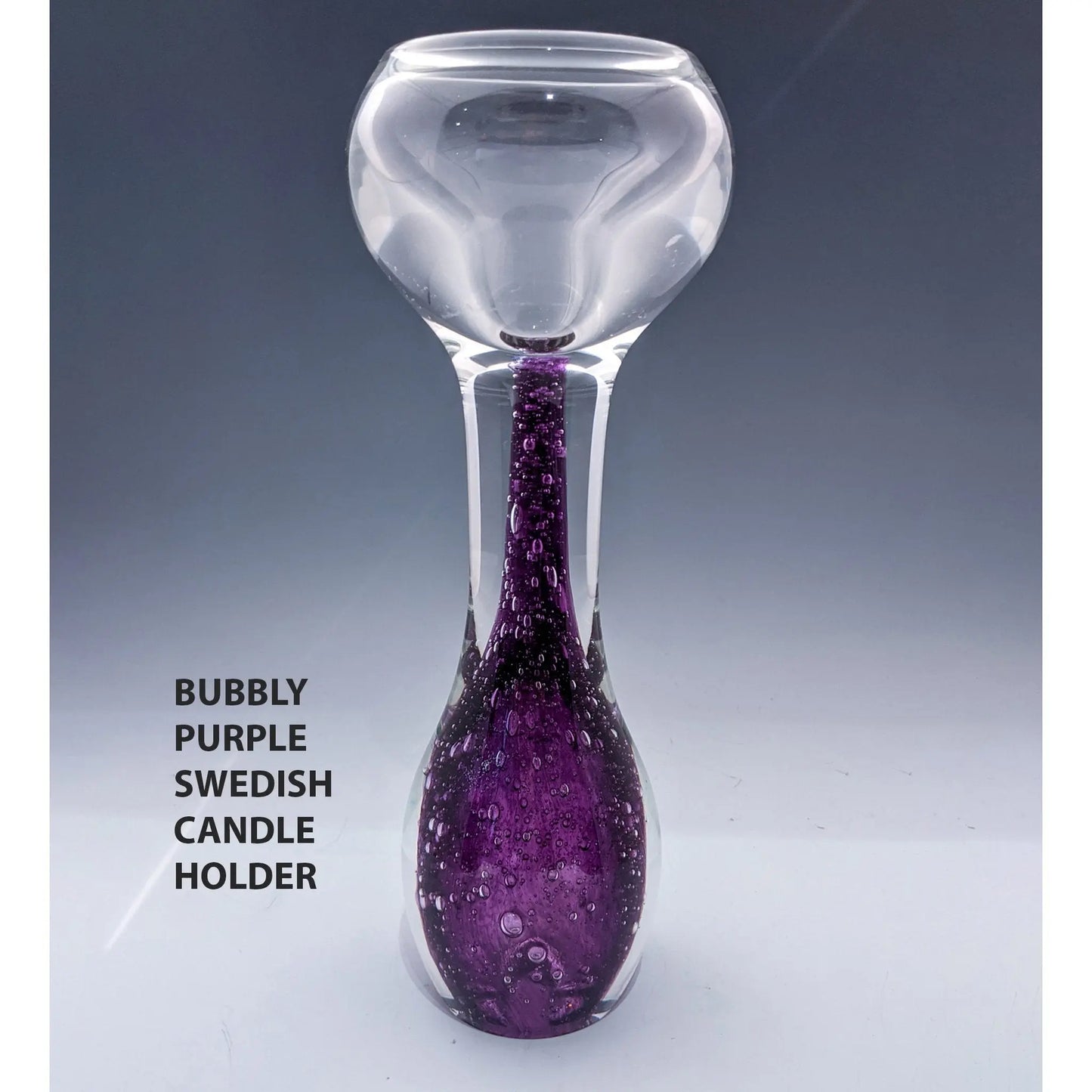 H. Bubbly Candle Holder in Purple