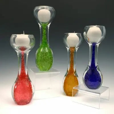 Gemstone Series Bubbly Swedish Candle Holders