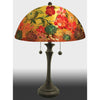 Jamie Barthel Spring Bouquet Reverse Hand Painted Glass Table Lamp, Contemporary Glass Lamps