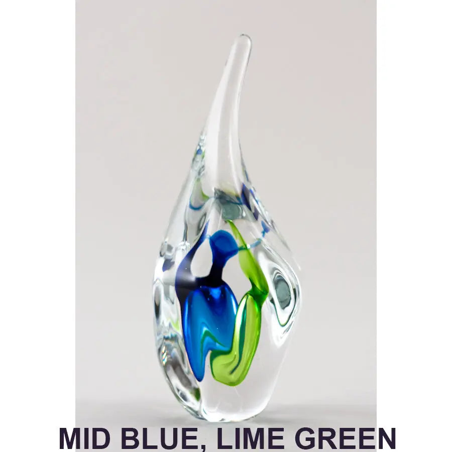 F. 10" H Lime Green and Mid Blue Dancing souls