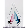 Magenta and Steel Blue Friends