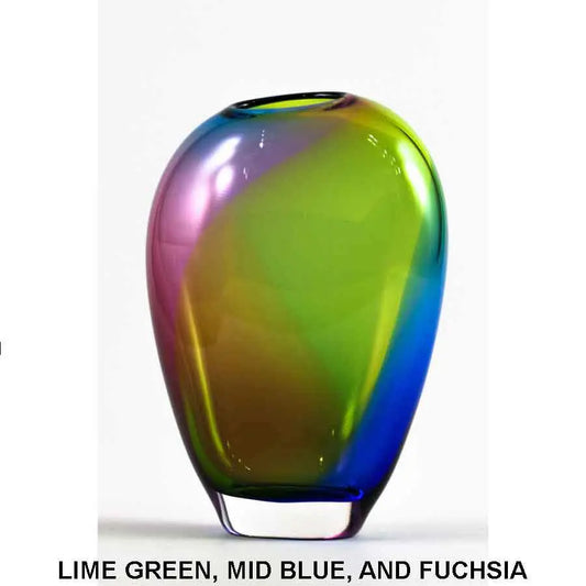 Lime Green, Mid Blue, and Fuchsia