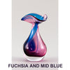 Fuchsia and Mid Blue Oil Lamp