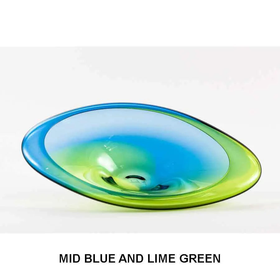 Mid Blue and Lime Green