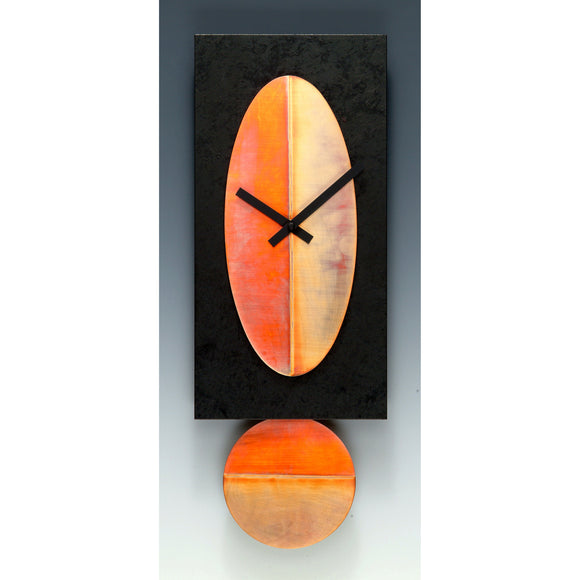 Leonie Lacouette Black 16 Pendulum Clock, Artistic Artisan Designer Clocks