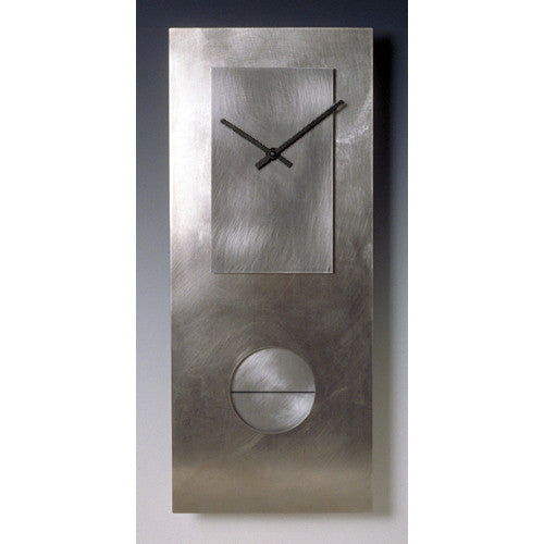 Leonie Lacouette Steel on Steel 24 Pendulum Clock, Artistic Artisan Designer Clocks