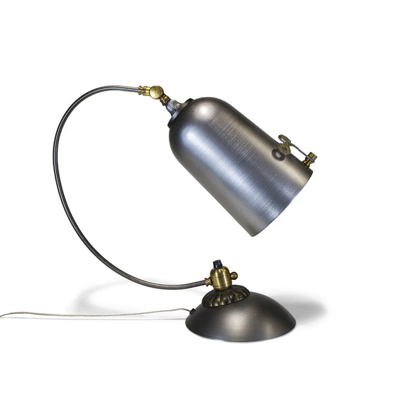 Luna Bella Didier Desk Lamp with Iron and Metal Base and Swivel Shade Artistic Artisan Designer Desk Lamps