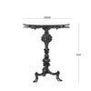 Luna Bella Starry Night Side Table with Iron Base Hand Cut Crystal Insert and Starburst Top Artistic Artisan Designer Side Tables Dimensions