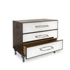 Luna Bella Theo Night Table with Mirrored Drawers Artistic Artisan Designer Night Tables
