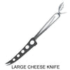Stainless Steel Kitchen and Serving Utensils Four Piece Set Large Cheese Plane Small Cheese Plane Large Cheese Knife and Small Cheese Knife by Metallic Evolution
