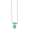 Michelle Pressler Jewelry Pods Necklace 4941 with Turquoise and Chalcedony Artistic Artisan Designer Jewelry
