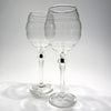 Sage Studios Glass Beehive Goblets Artistic Functional Art Glass Goblets