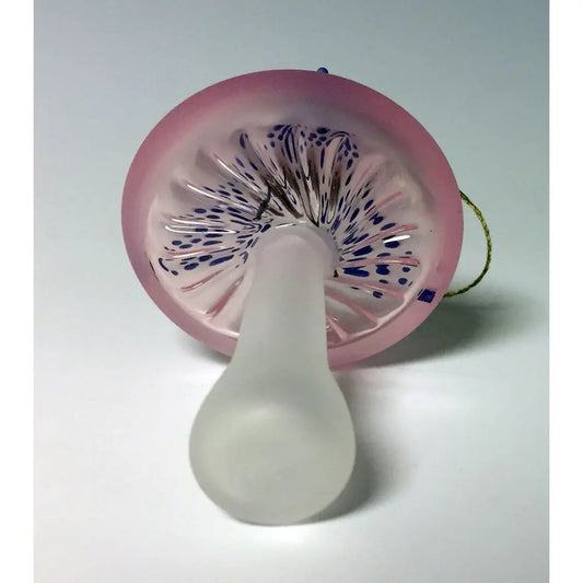 Pink Mushroom Glass Ornament by Sage Churchill-Foster, Sage Studios Sage Studios
