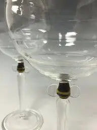Sage Studios Glass Beehive Goblets Artistic Functional Art Glass Goblets