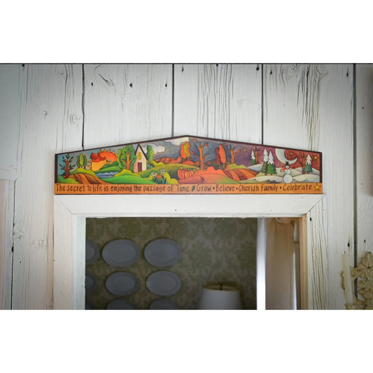 Sincerely Sticks Door Topper Wheel Of Life Artistic Artisan Designer Door Toppers